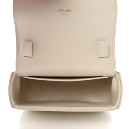 Celine Shiny Calfskin Mini Triomphe Chalk 4 of 8