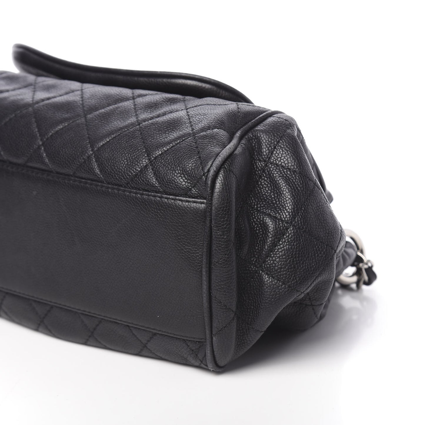 Caviar Quilted Timeless Accordion Flap Black