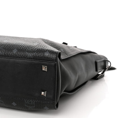 MCM Visetos Tote Black 9 of 12