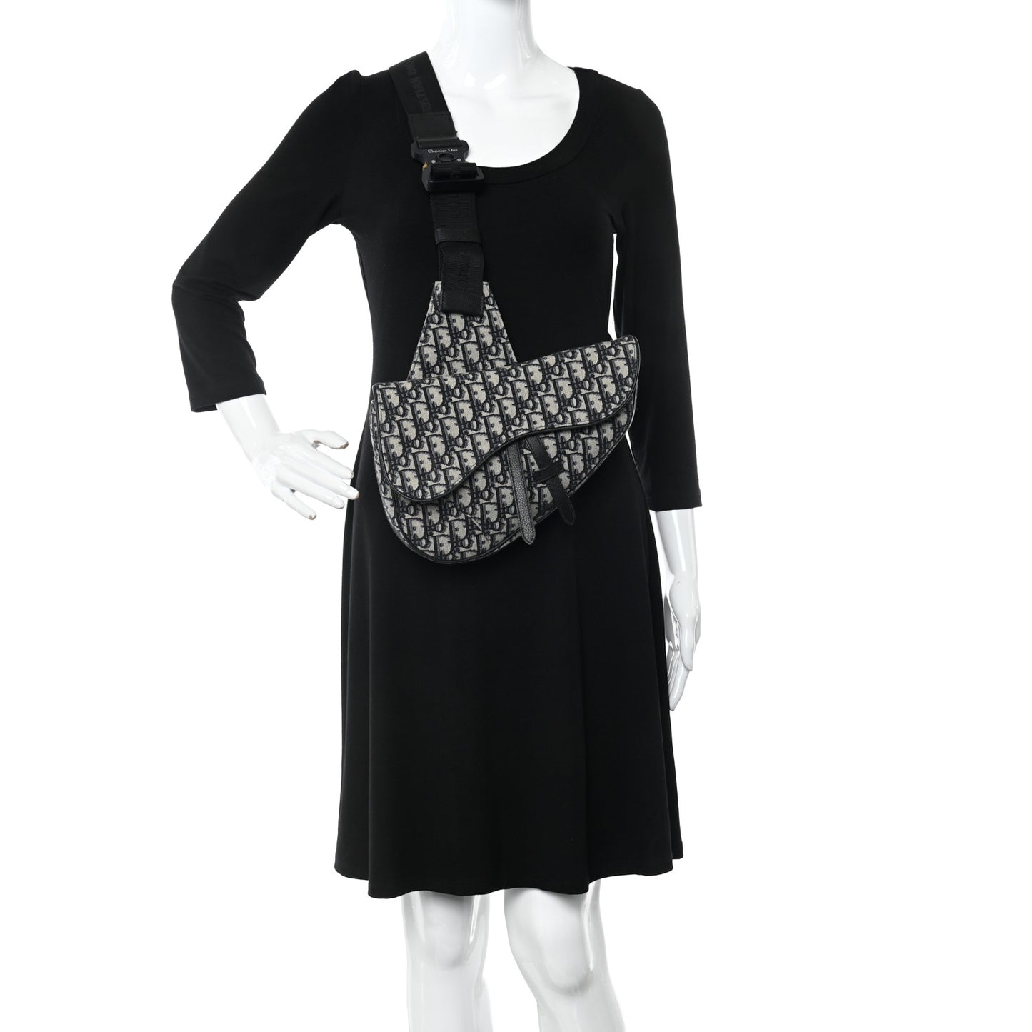 Oblique Mens Saddle Bag Blue