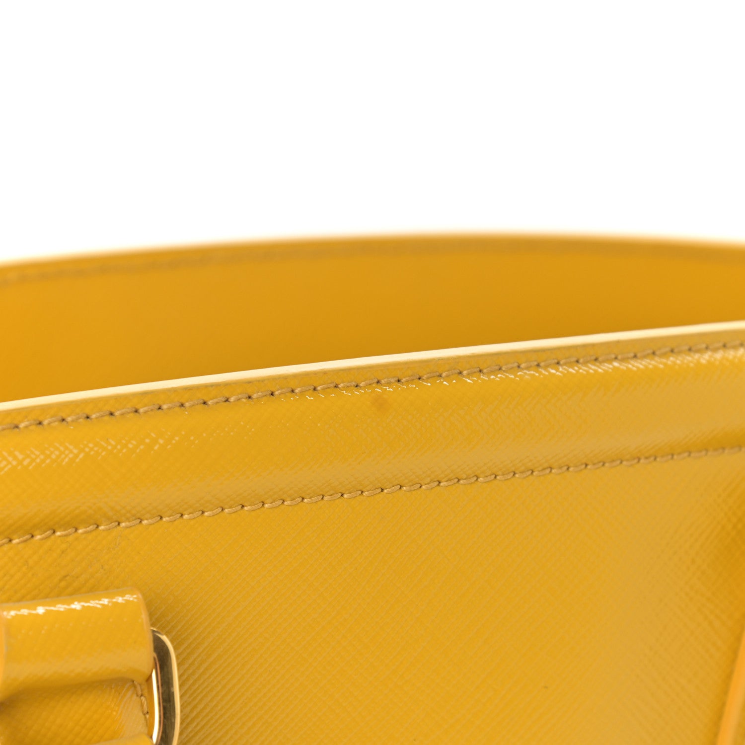 Prada Saffiano Lux Parabole Tote Mimosa 9 of 17