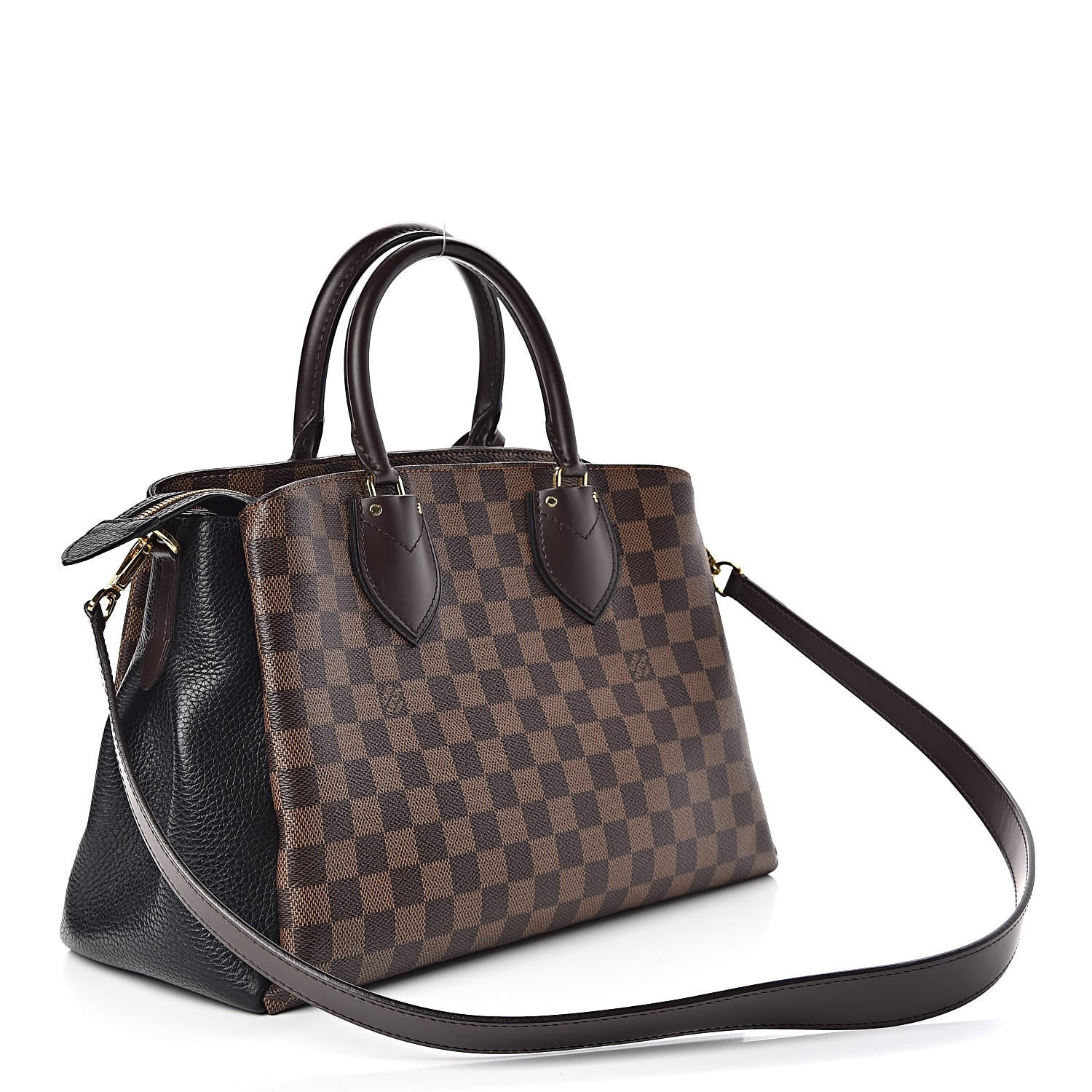 Louis Vuitton Cuir Taurillon Damier Ebene Normandy Black 3 of 11