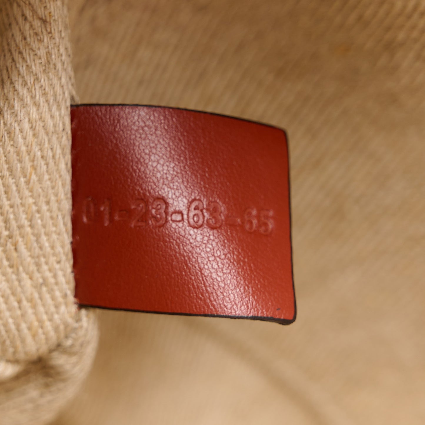 Linen Calfskin Small Woody Ribbon Tote With Strap White Brown
