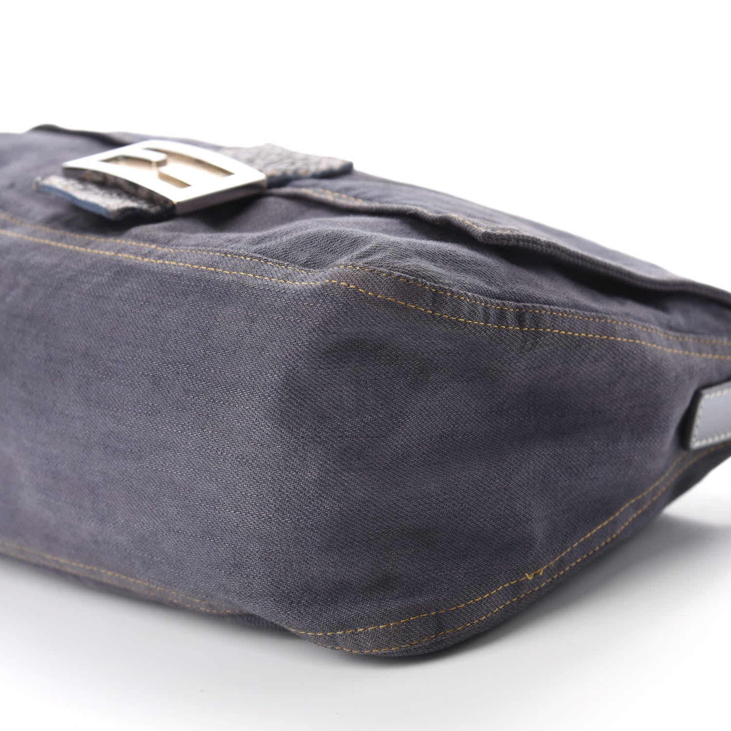Fendi Denim Mama Baguette Blue 7 of 10