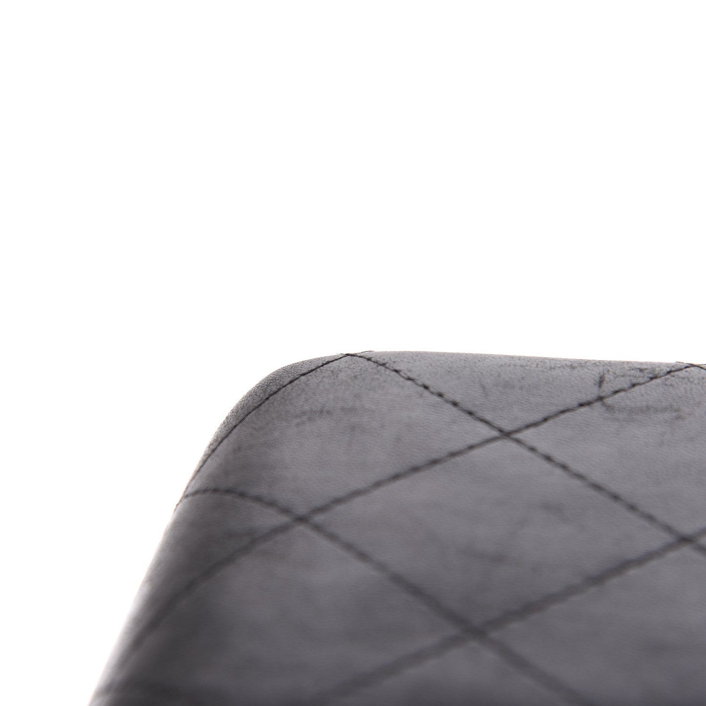 Lambskin Quilted Jumbo Double Flap Black
