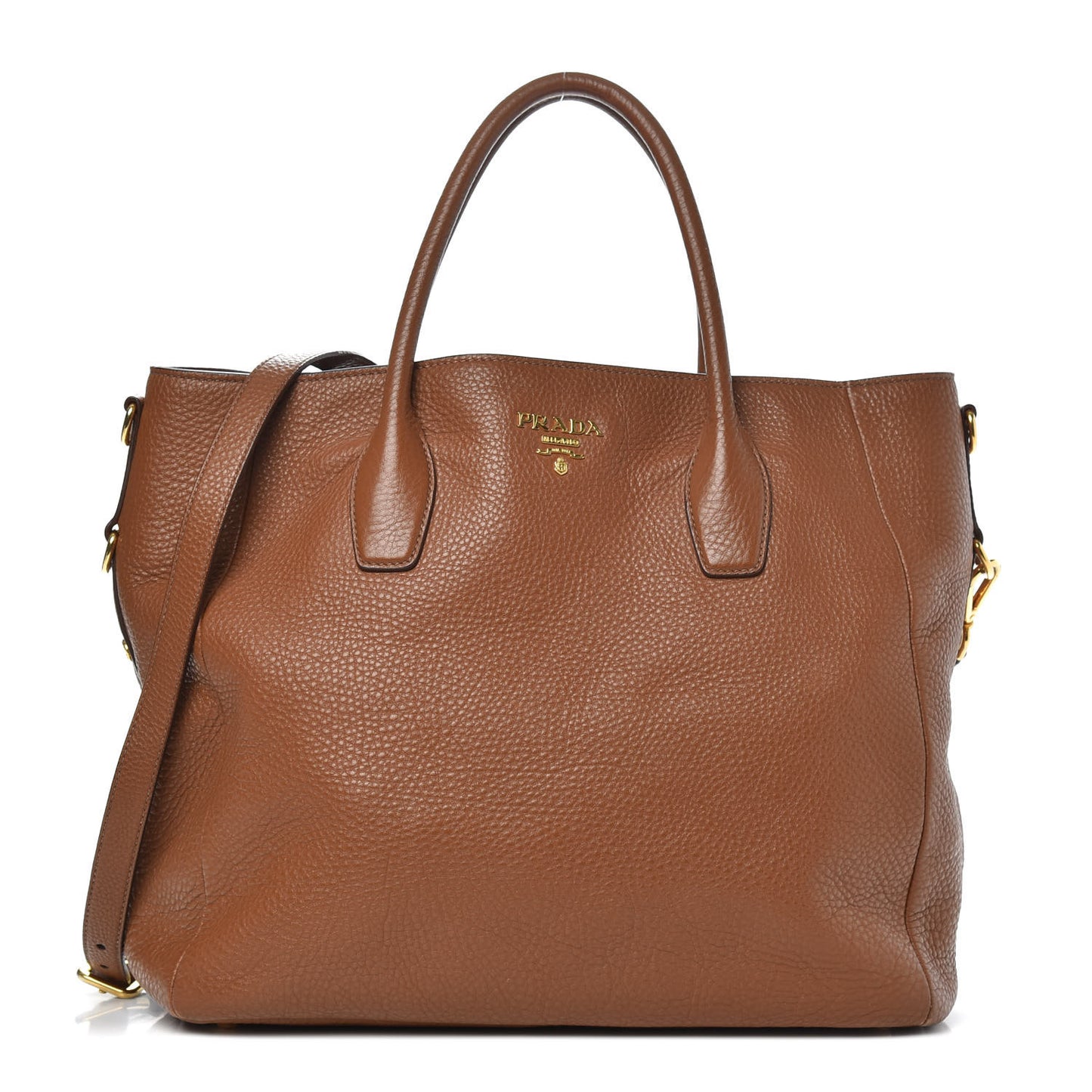Vitello Daino Tote Brandy