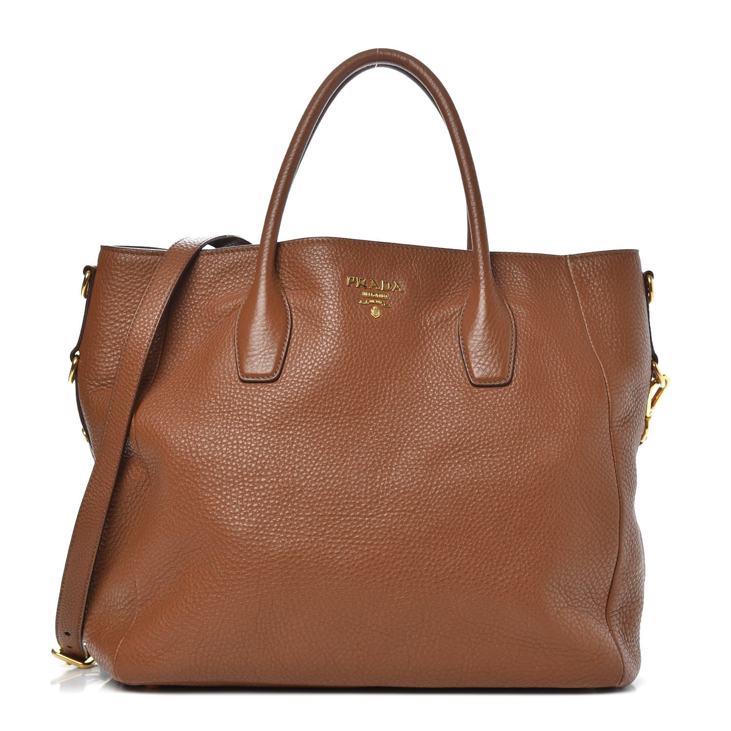 Prada Vitello Daino Tote Brandy 1 of 11