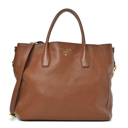 Prada Vitello Daino Tote Brandy 1 of 11