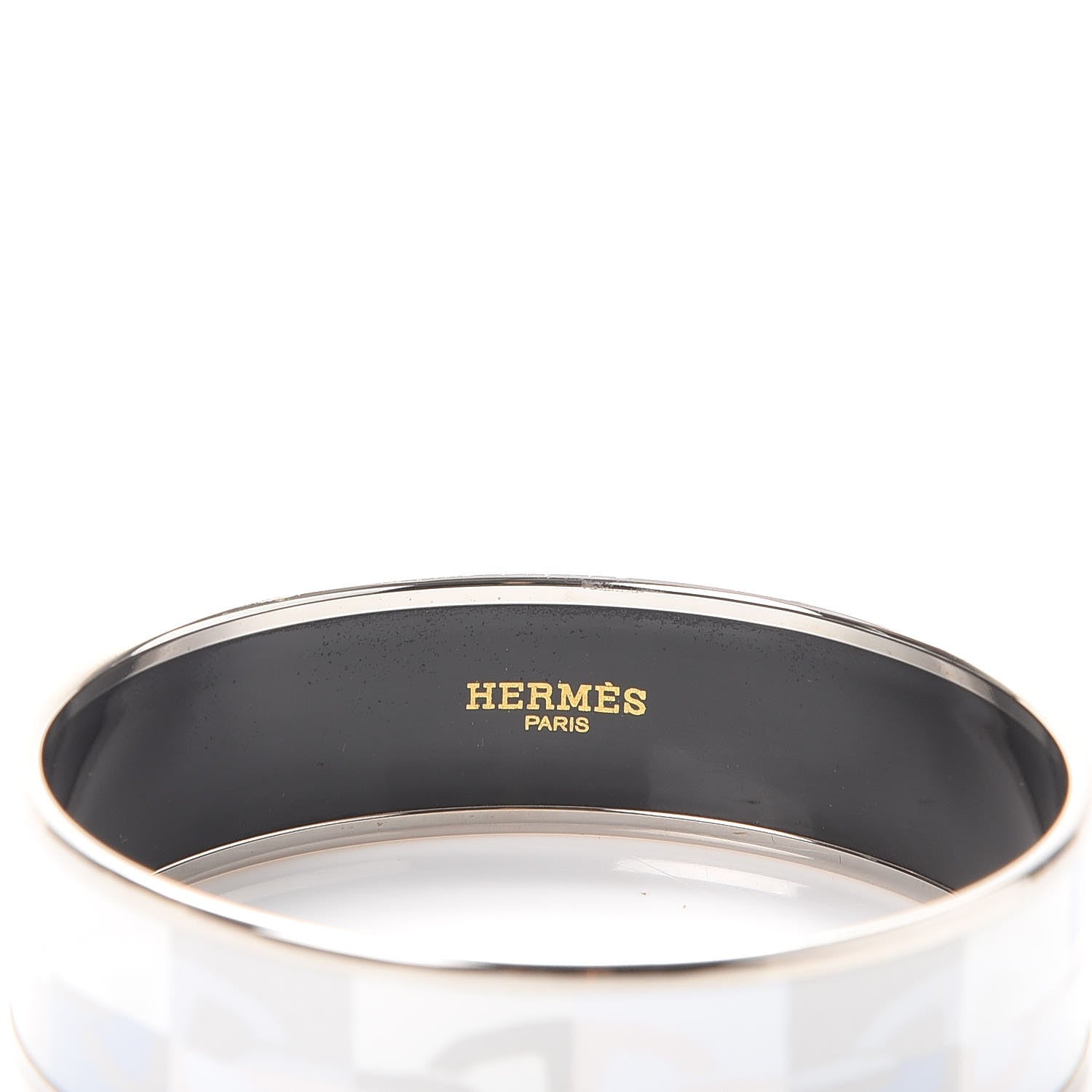Hermes Enamel Printed Optique Chaine D'Ancre Wide Bracelet 65 4 of 6
