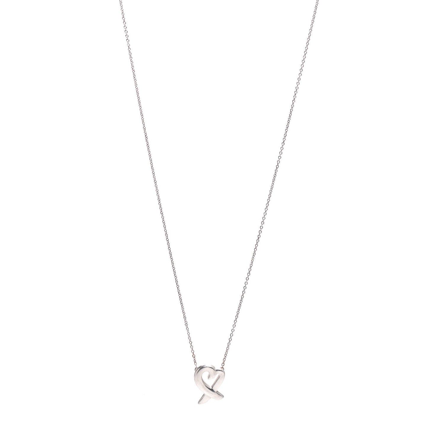 Sterling Silver Small Paloma Picasso Loving Heart Pendant Necklace