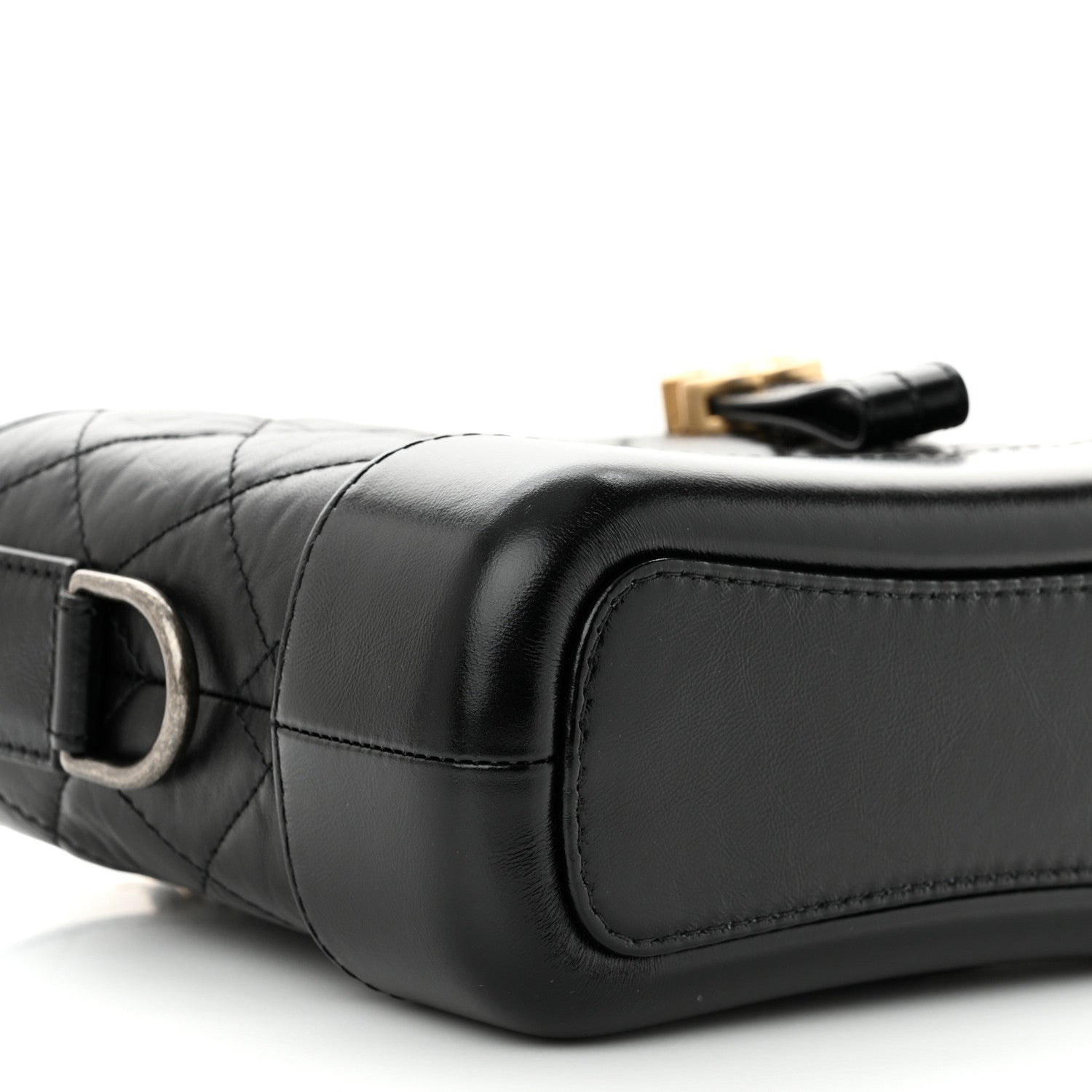 Chanel Aged Calfskin Quilted Small Gabrielle Hobo Black 8 of 10