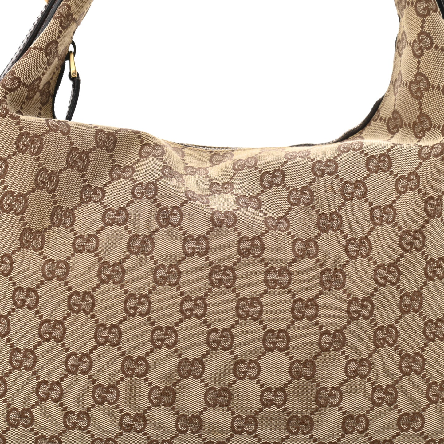Monogram Medium Horsebit Chain Hobo Dark Brown