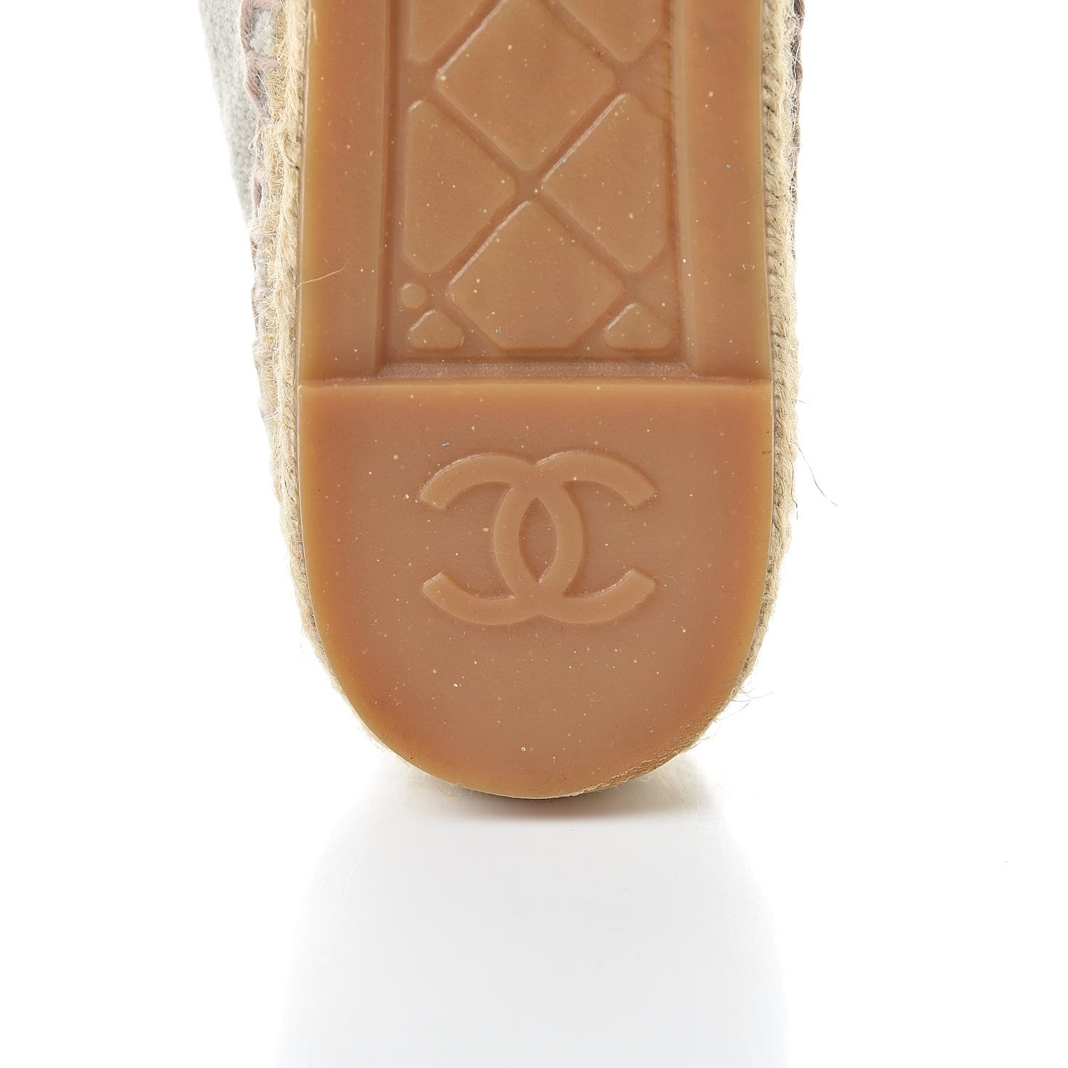 Chanel Linen CC Espadrilles 40 Beige Black 8 of 10