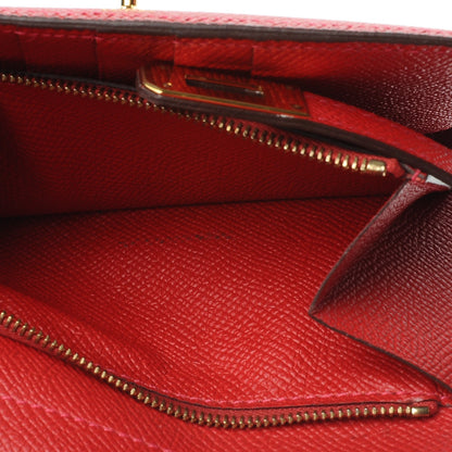 Hermes Epsom Kelly Medium Wallet Rouge Casaque 12 of 13