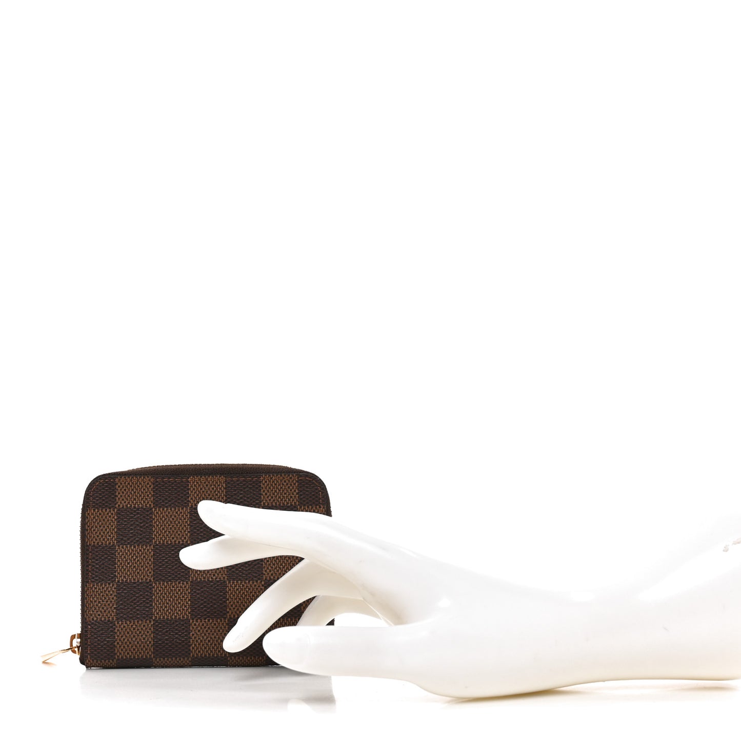 Damier Ebene Zippy Coin Purse Rose Ballerine