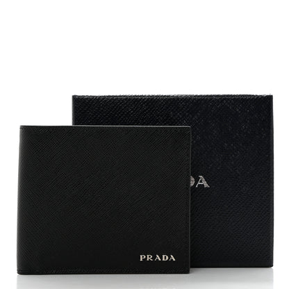 Prada Saffiano Bi-Fold Wallet Black 8 of 8