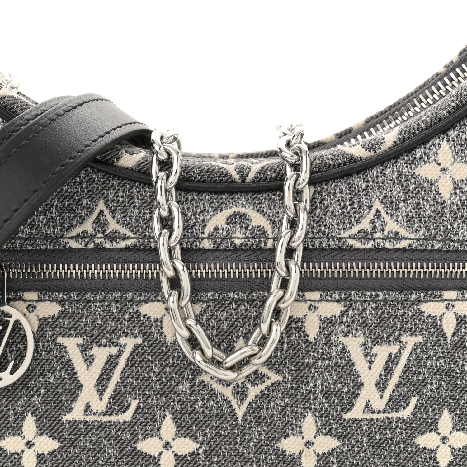 Louis Vuitton Monogram Jacquard Denim Loop Black 7 of 9