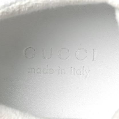 Gucci Lavaredo Eco Fabric Mesh Web Mens Rhyton Reflective Sneakers 8 Great White Green Red Silver 8 of 10