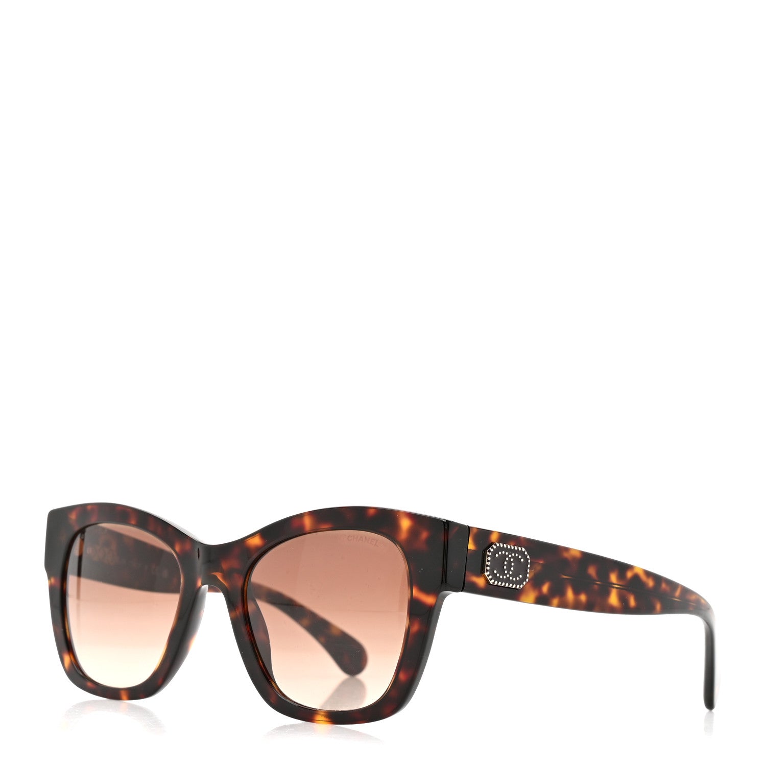 Chanel Acetate Square CC Sunglasses 5478 Tortoise 1 of 8