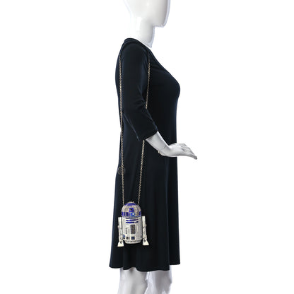 Judith Leiber x STAR WARS Crystal R2D2 Minaudiere Clutch Silver Multicolor 2 of 13