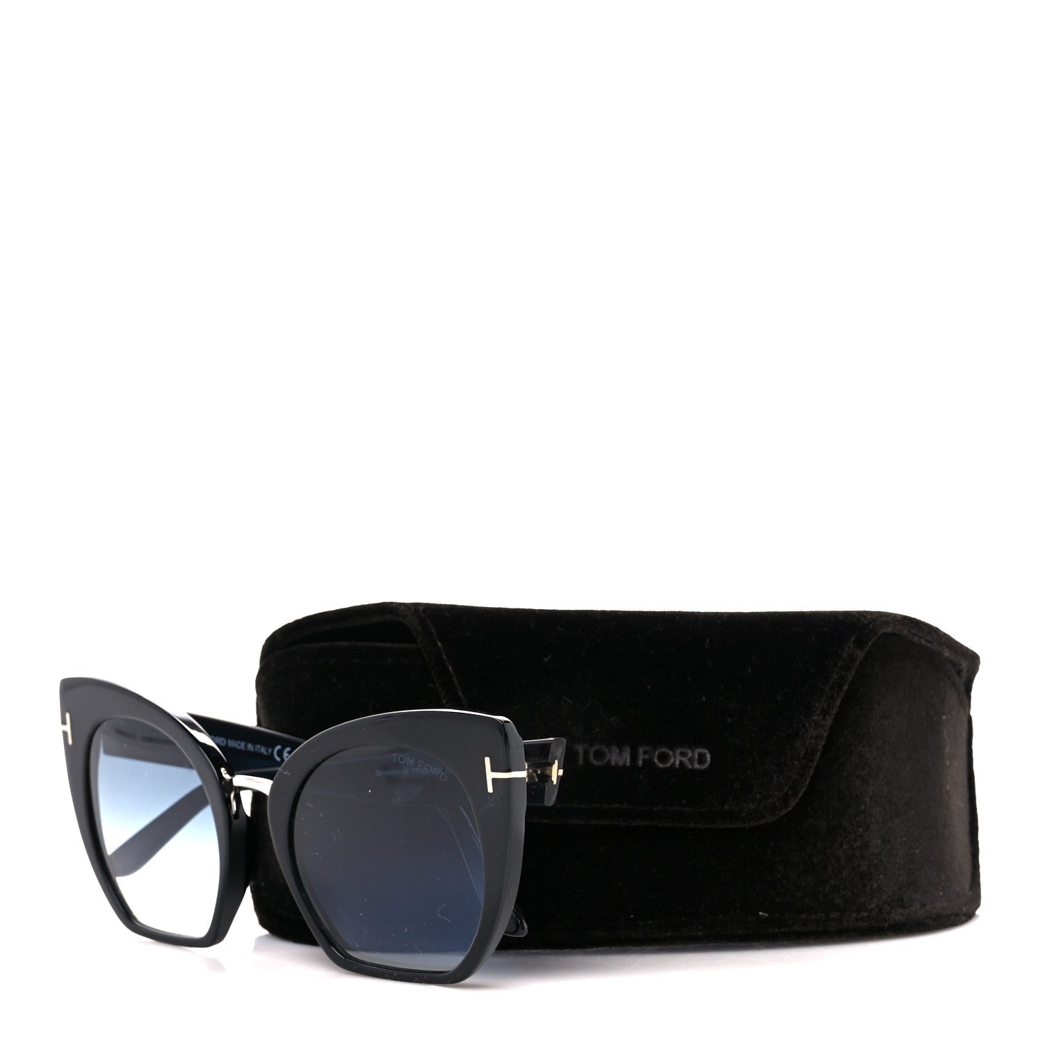 Tom Ford Samantha Cat Eye Sunglasses TF553 Black 8 of 8