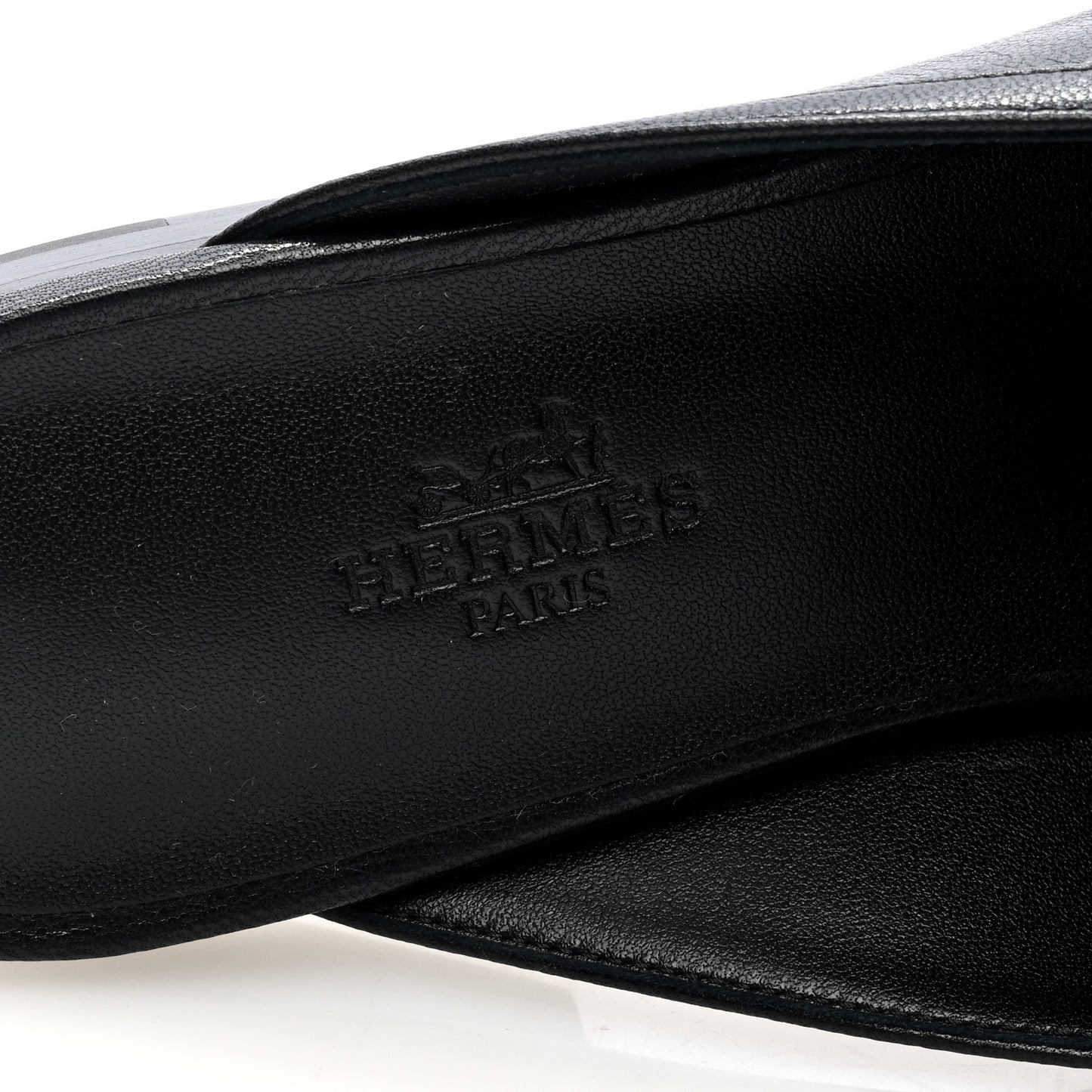 Goatskin Groupie Mules 38 Black