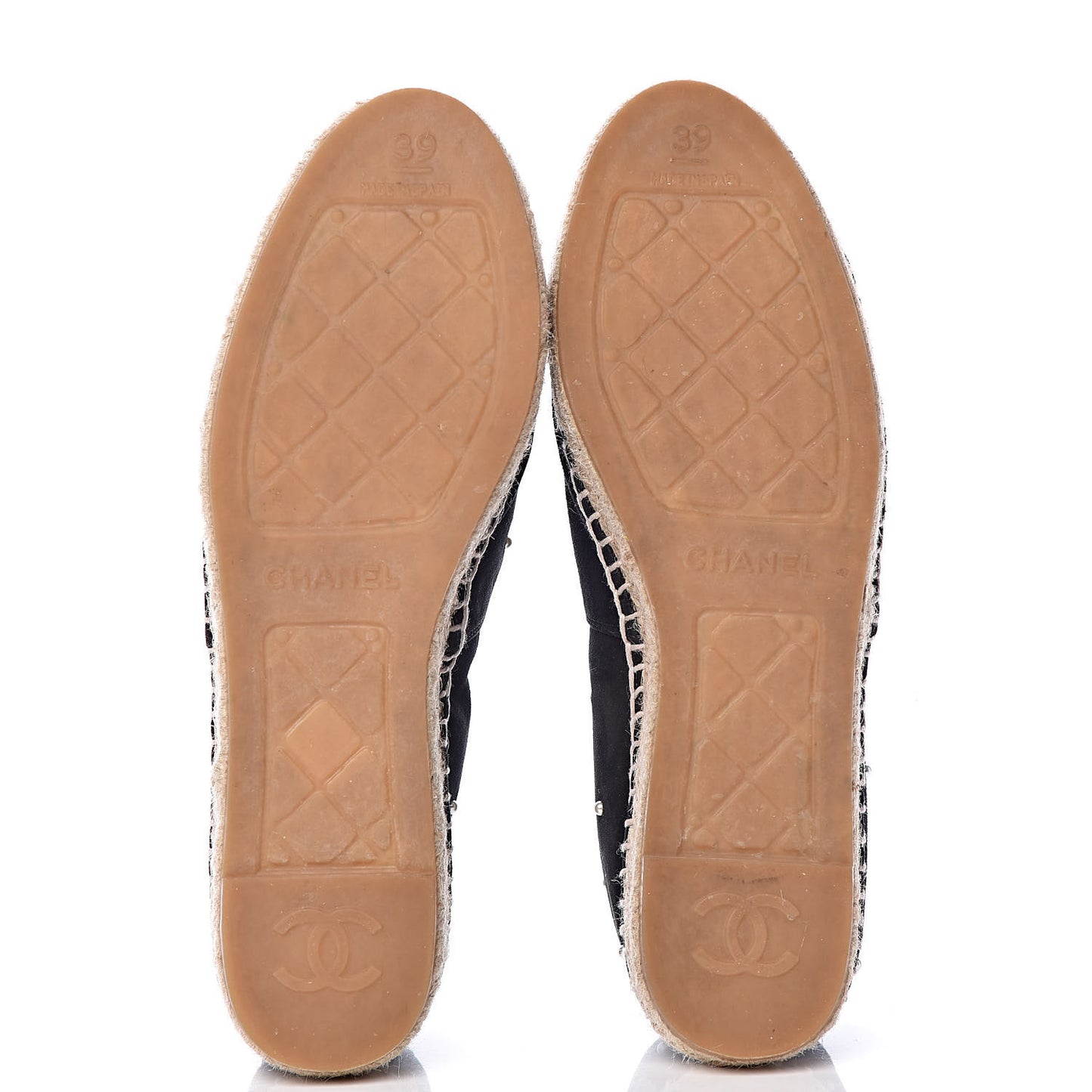 Suede Pearl CC Espadrilles 39 Black
