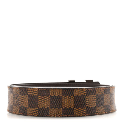 Louis Vuitton Damier Ebene 40mm LV Initiales 120 48 Belt 2 of 5