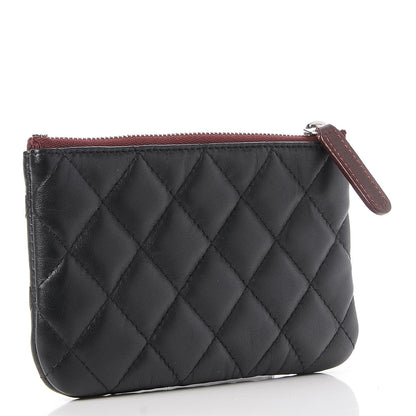Chanel Lambskin Quilted Small Cosmetic Case Black 3 of 8