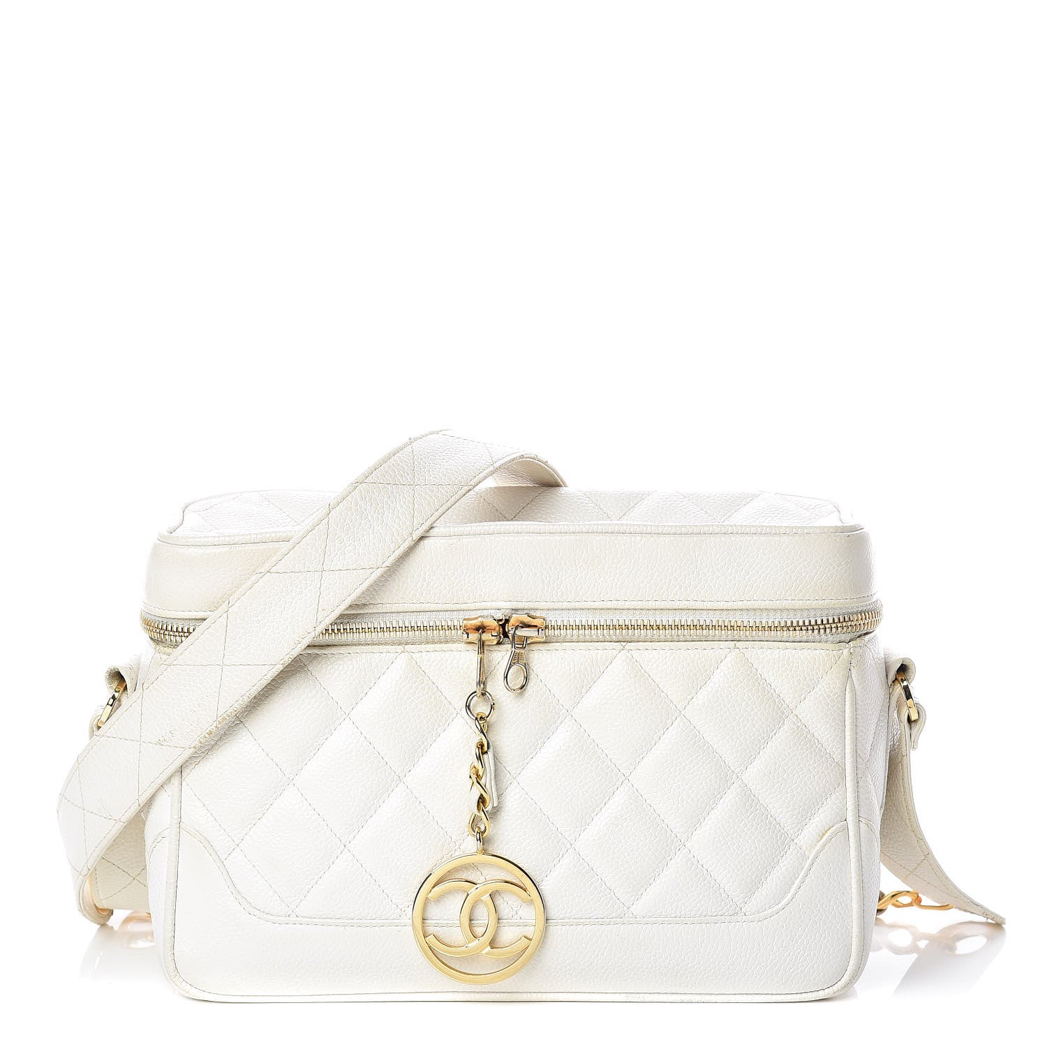 Chanel Caviar Quilted Camera Case White 1 of 28