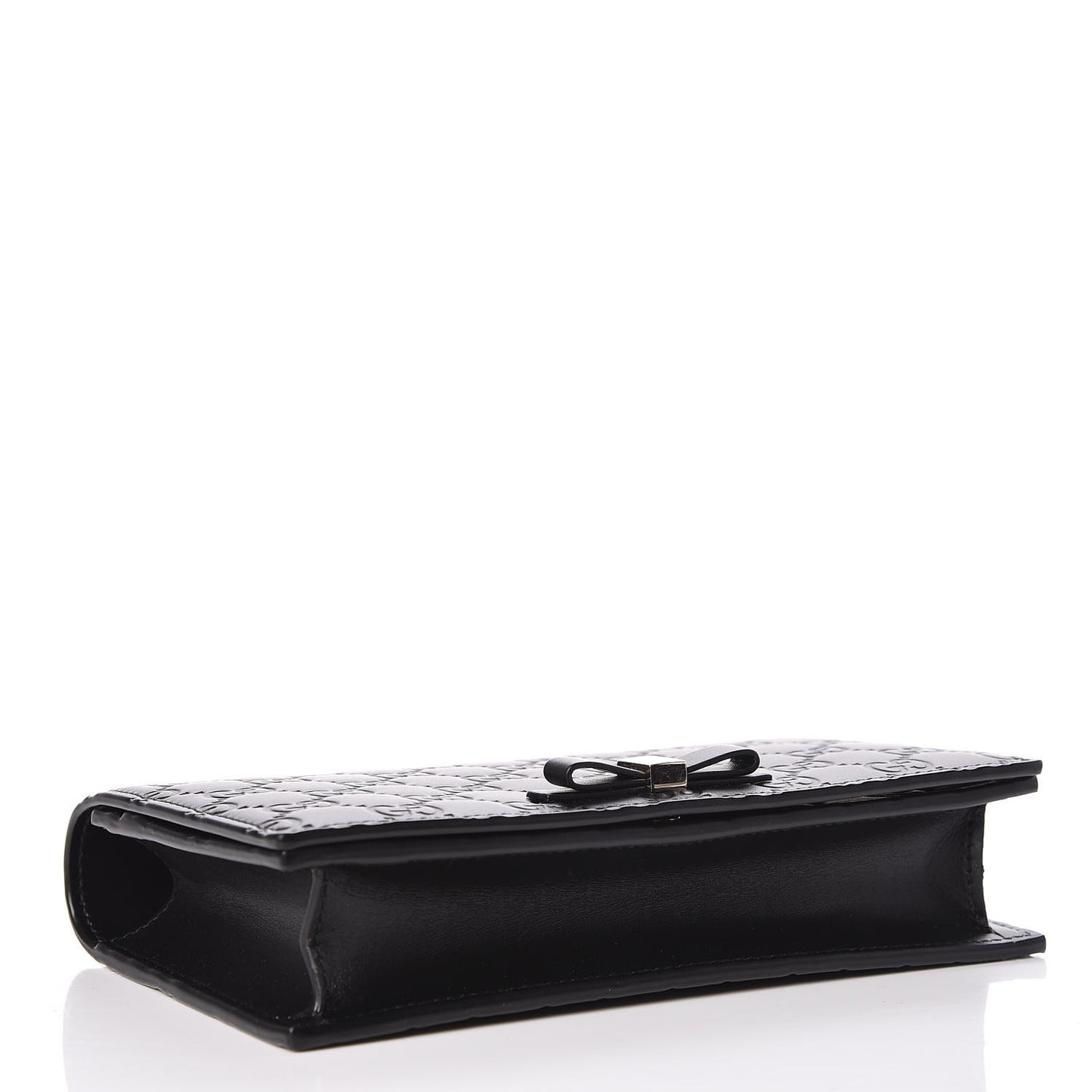 Guccissima Signature Bowy Chain Wallet Black