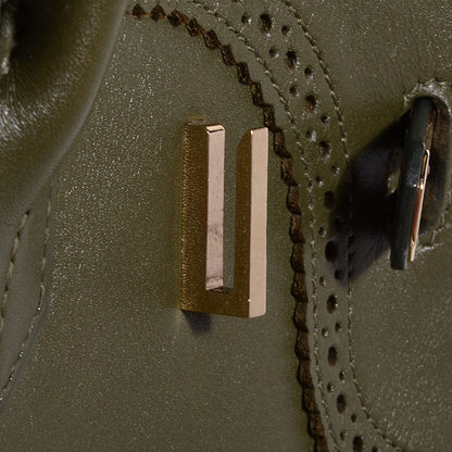 Hermes Tadelakt Ghillies Birkin 35 Vert Veronese 11 of 25
