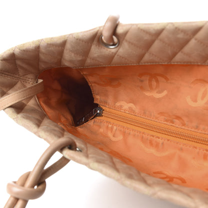Chanel Calfskin Quilted Large Cambon Tote Beige 14 of 28
