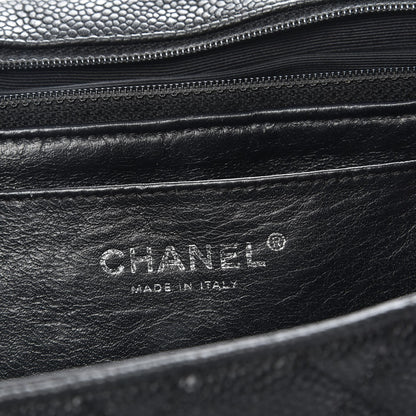Chanel Caviar Quilted Jumbo Single Flap Black 6 of 19