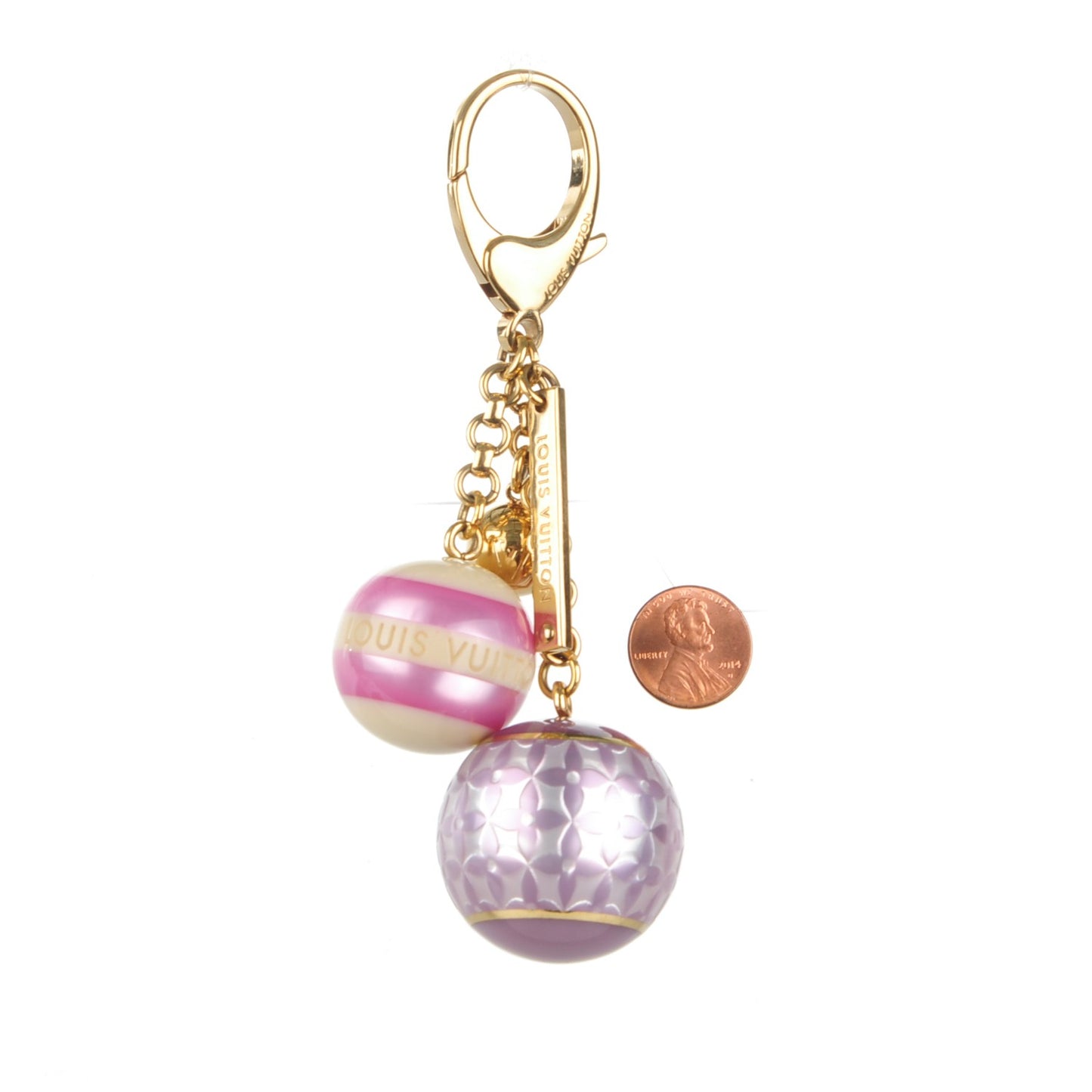 Mini Lin Croisette Bag Charm Violet