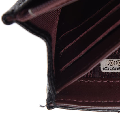 Chanel Caviar Quilted Large Gusset Flap Wallet Black 10 of 11