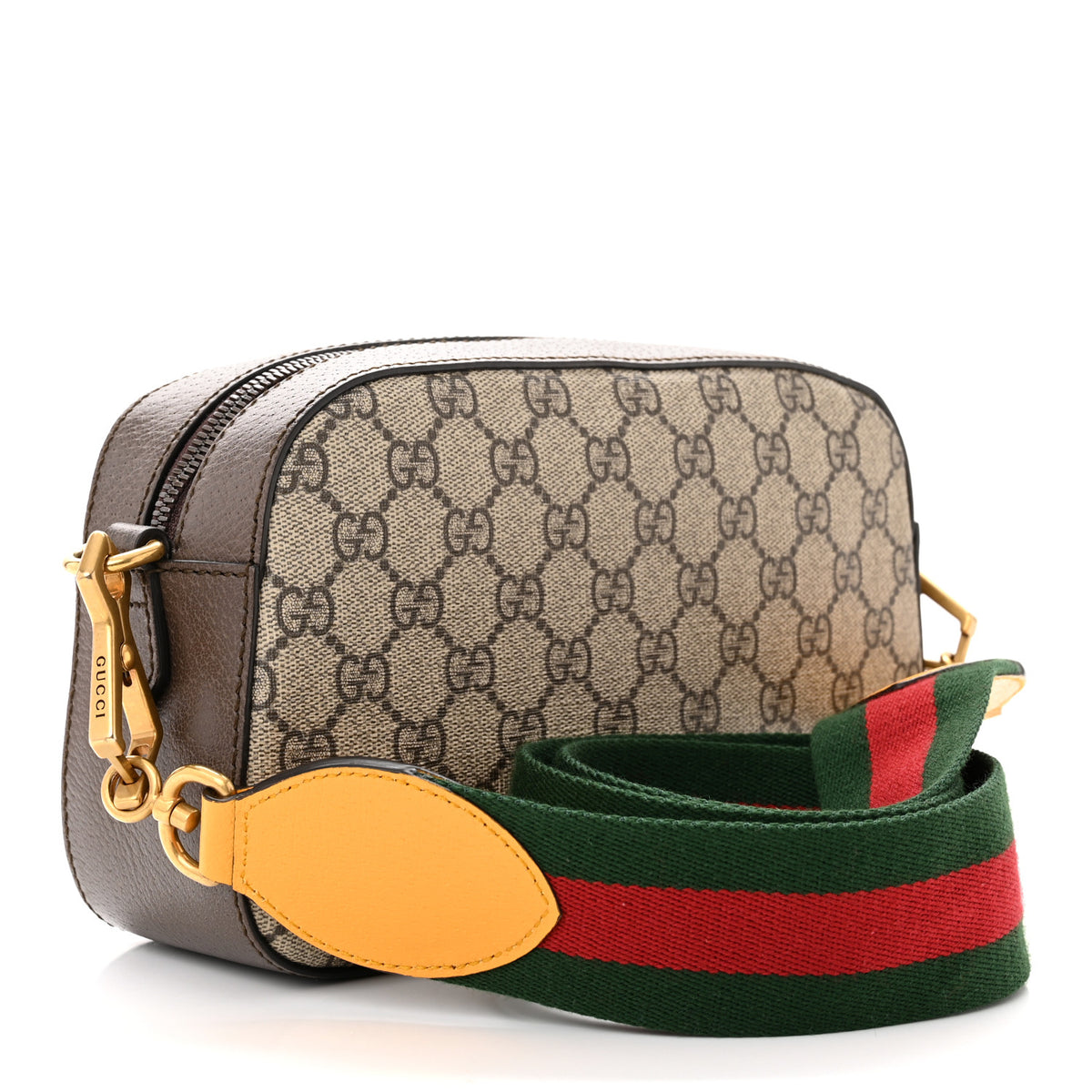GG Supreme Monogram Web Neo Vintage Shoulder Bag Beige New Acero Crop