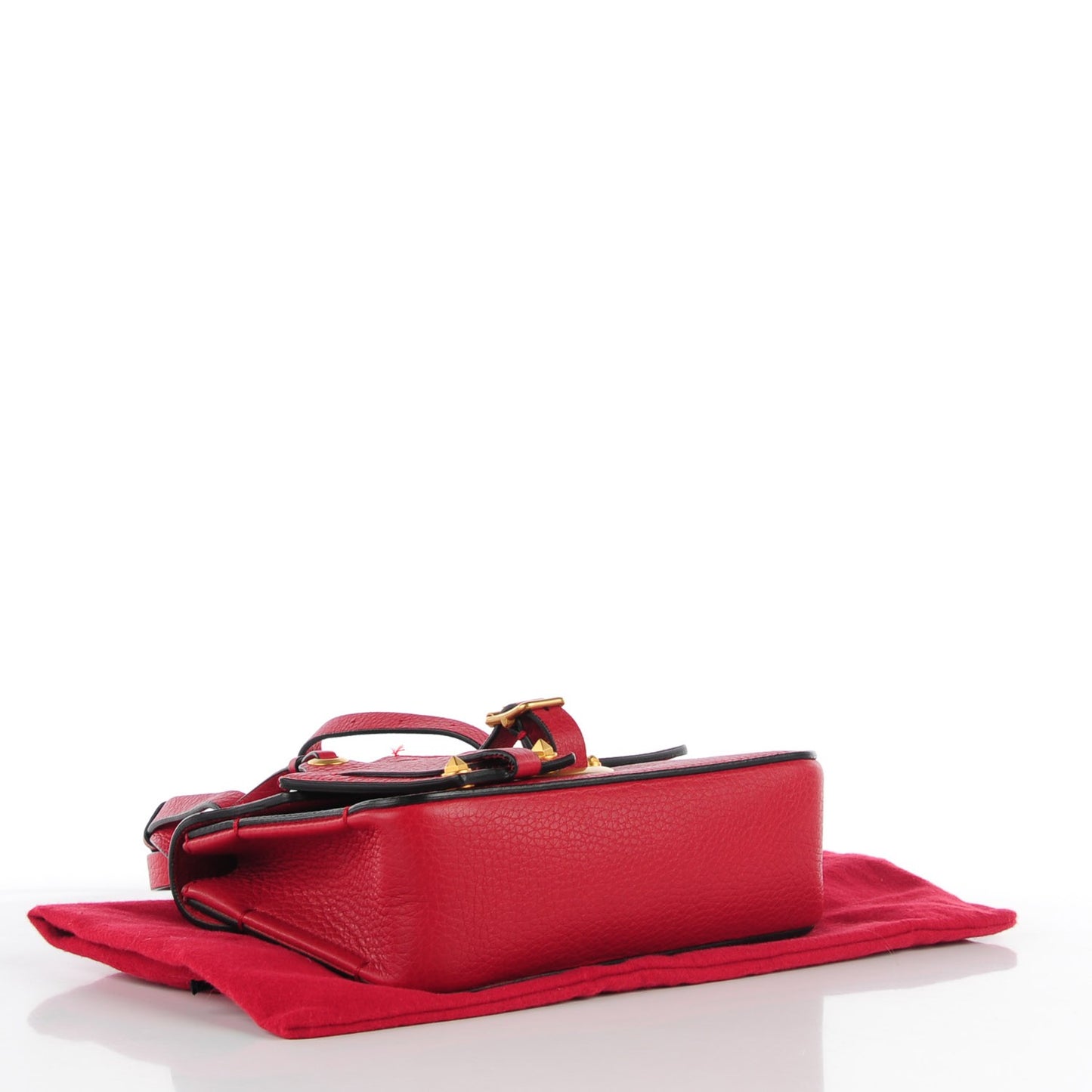 Vitello Eye On You Shoulder Bag Red