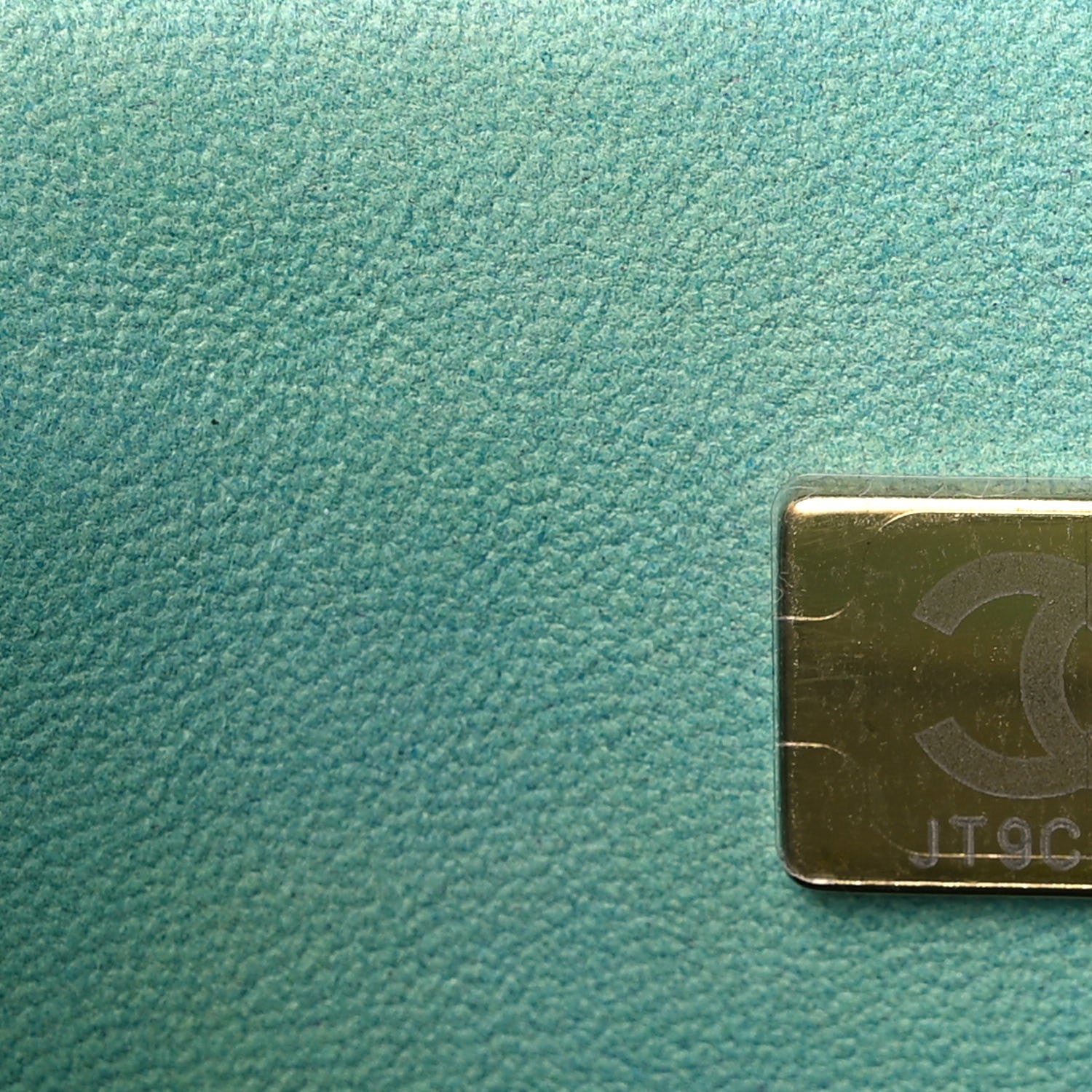 Chanel Lambskin Quilted Ombre Mini Top Handle Rectangular Flap Blue Green 7 of 10