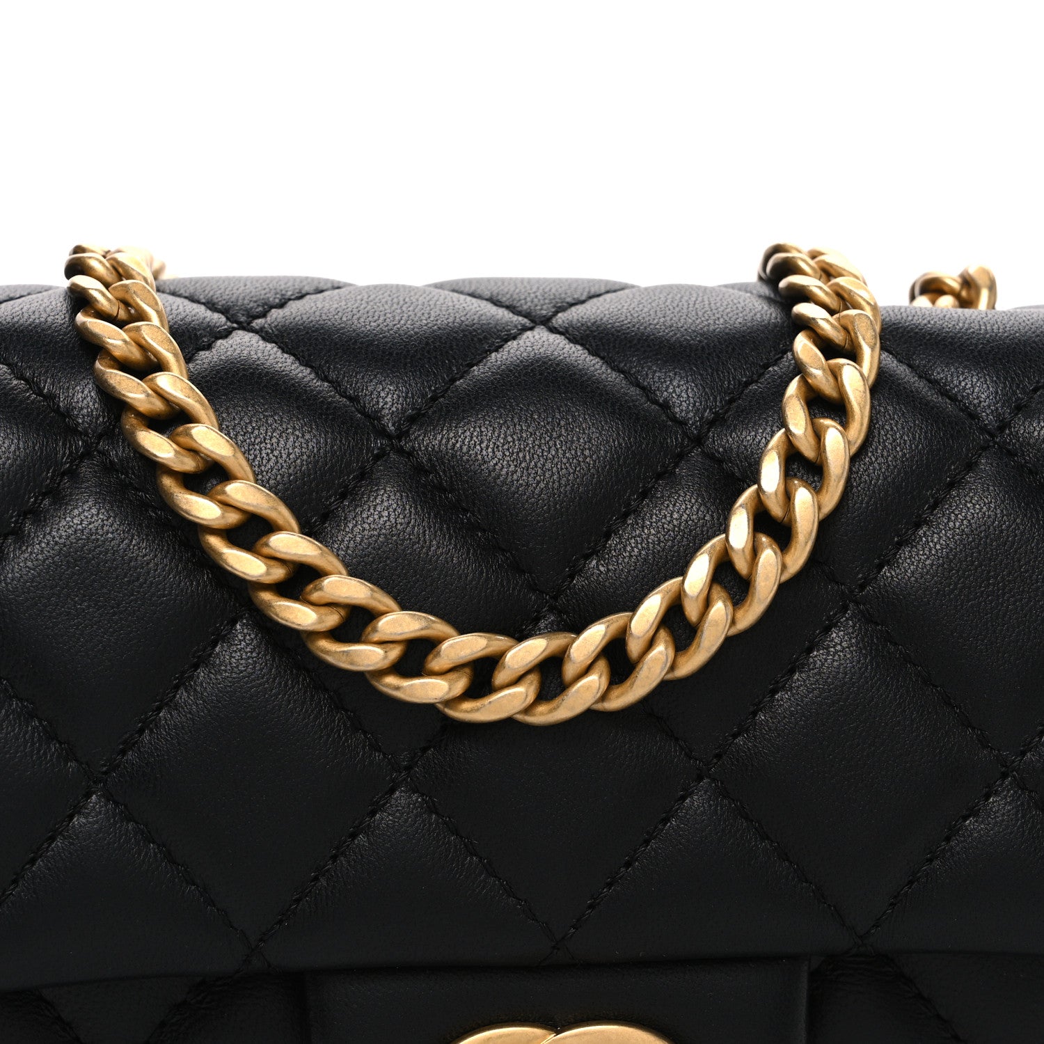Chanel Lambskin Quilted Mini Rectangular Sweet Camellia Flap  Black 7 of 10