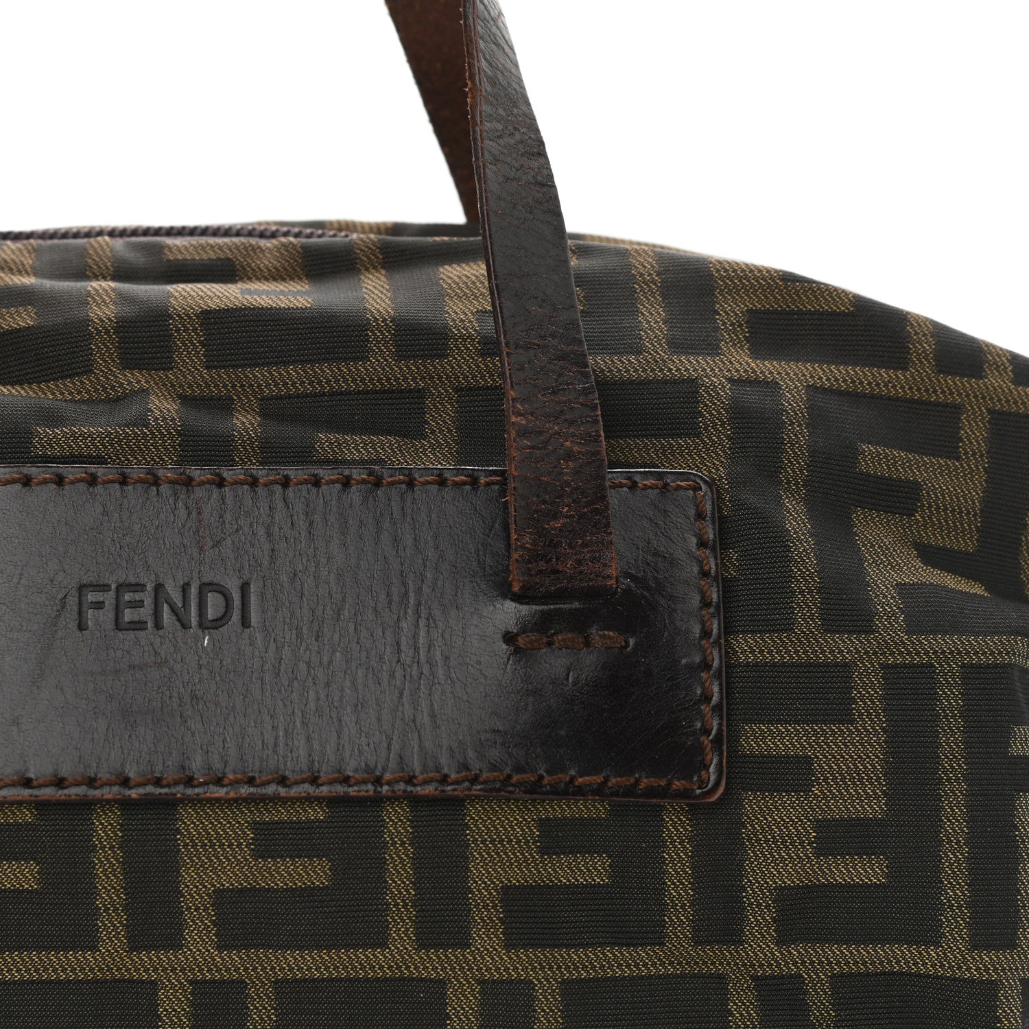Fendi Zucca Tote Tobacco 11 of 12
