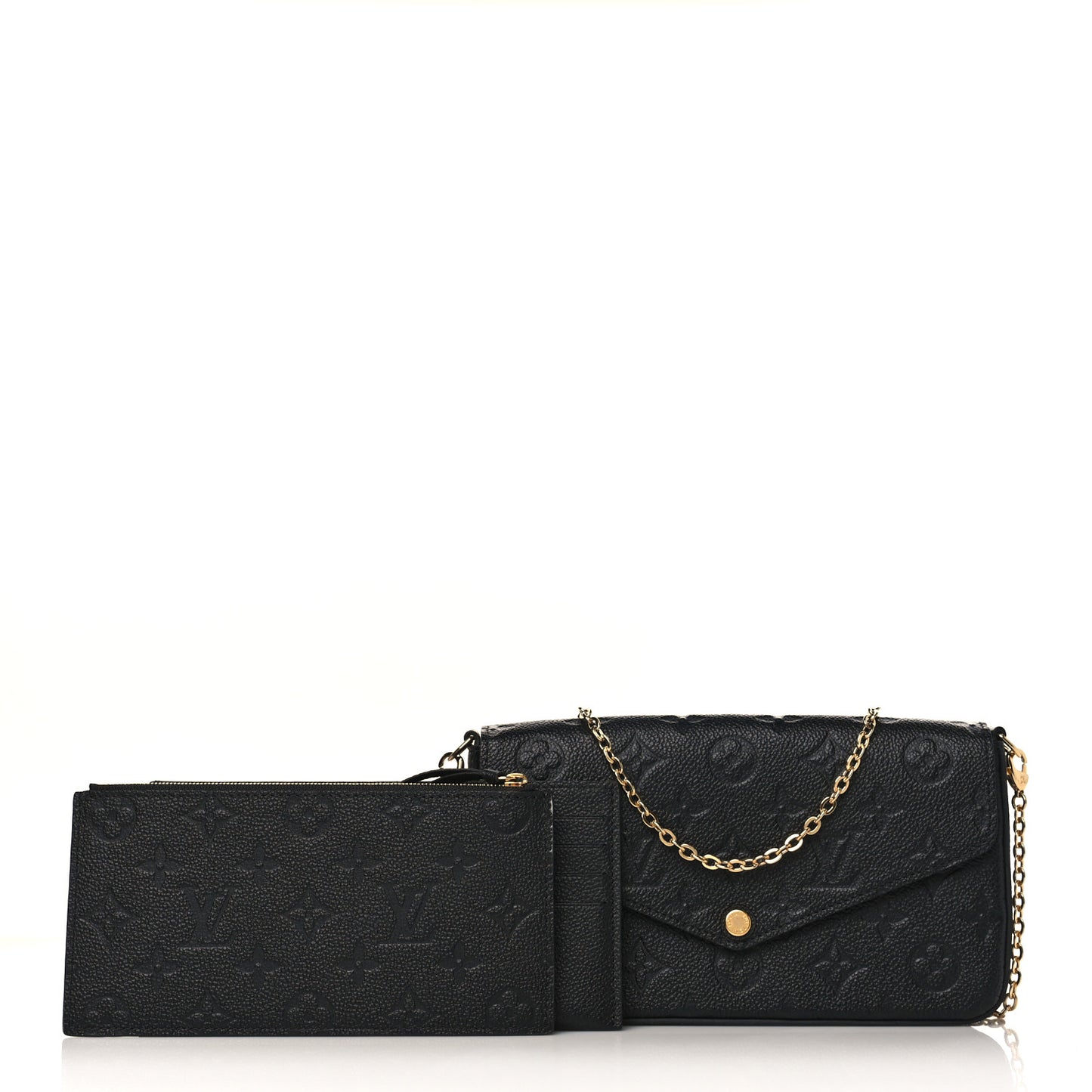 Empreinte Pochette Felicie Chain Wallet Black