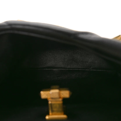Valentino Garavani Nappa Small Roman Stud The Handle Bag Black 5 of 9