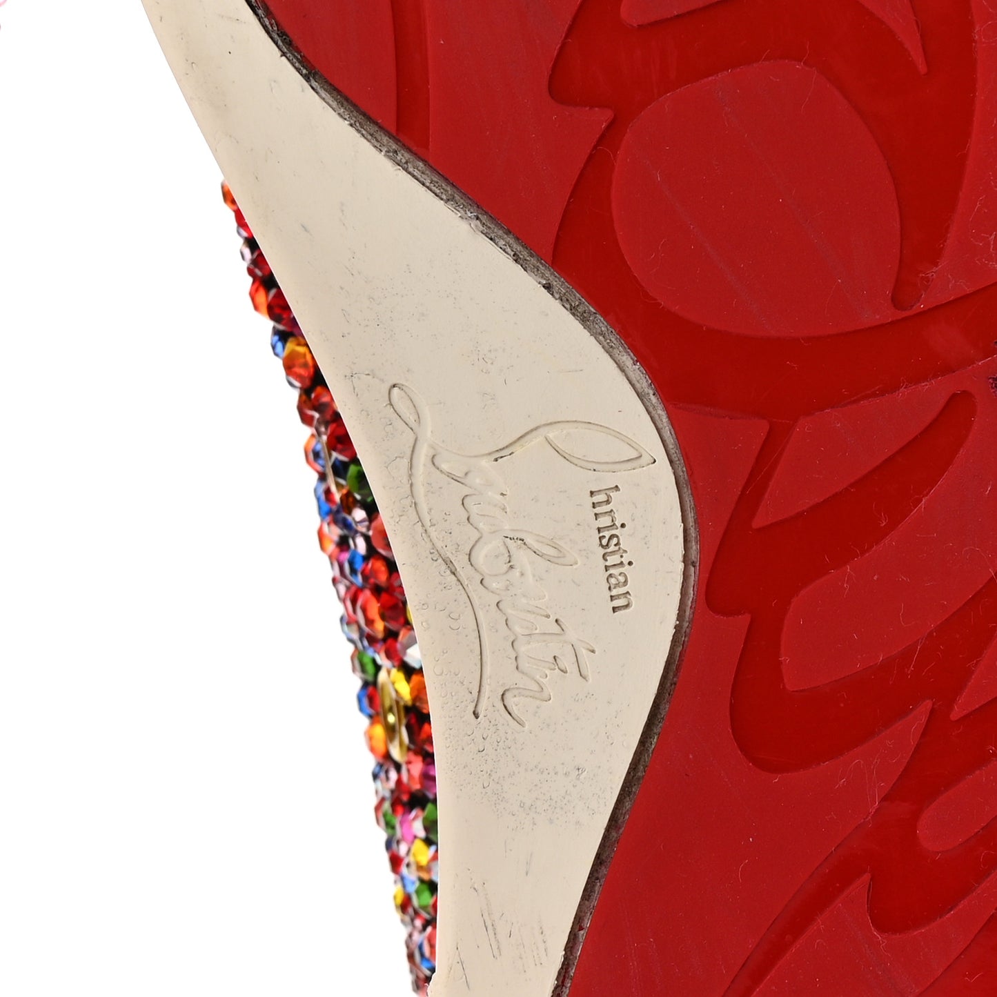 Patent Suede Crystal Embellished Orlato Flat Sneakers 37 Multicolor