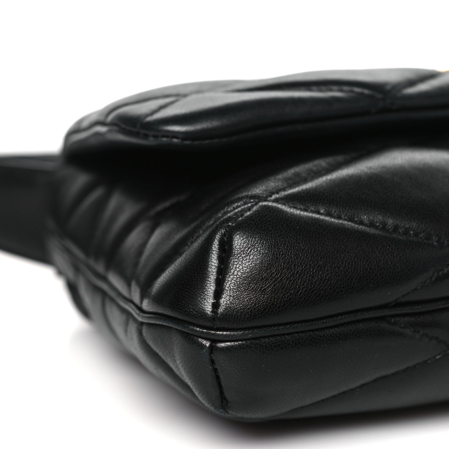 Saint Laurent SAINT LAURENT Lambskin Quilted Le 57 Diamond Shoulder Bag Black 7 of 9