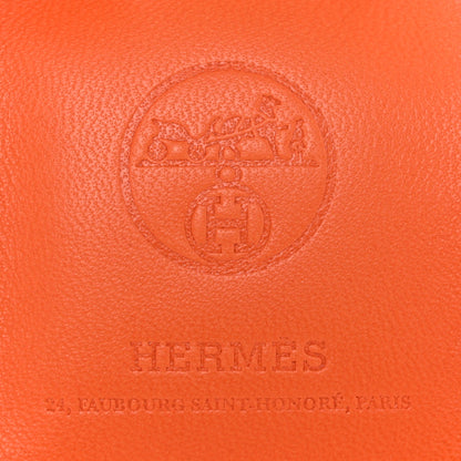 Hermes Milo Lambskin Swift Shopping Bag Charm Feu Gold 3 of 5