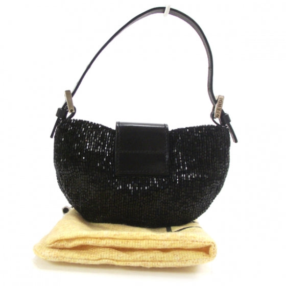 Beaded Mini Pochette Black