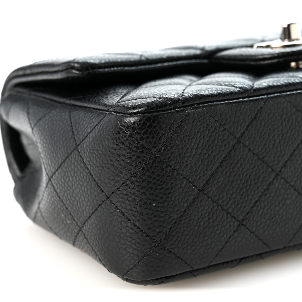 Chanel Caviar Quilted Mini Rectangular Flap Black 9 of 10