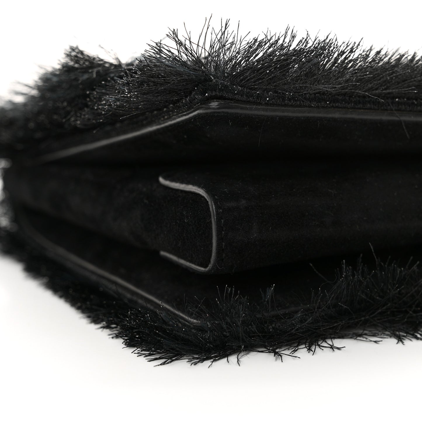 Raffia Miss Vara Bow Chain Bag Black
