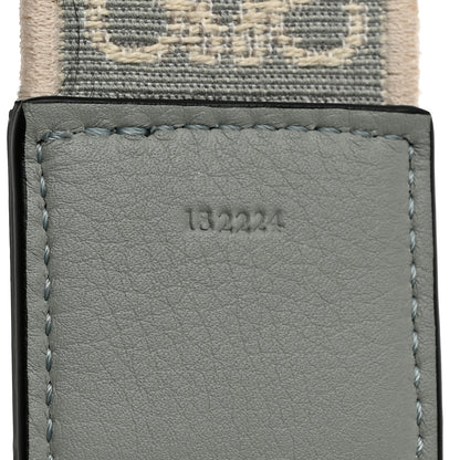 Loewe Calfskin Jacquard Anagram Strap Ash Grey 5 of 6
